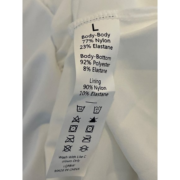 Halara Dress Fit and Flare Mini Short Large Women White Sleeveless Casual Stretc - Picture 12 of 13